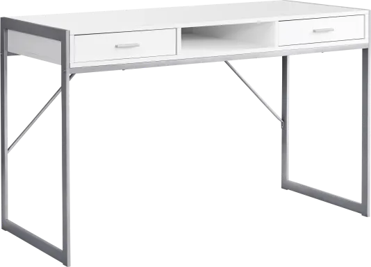 Woodvale White Desk
