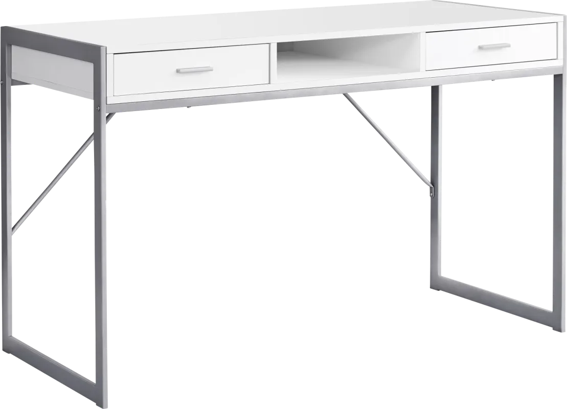 Woodvale White Desk