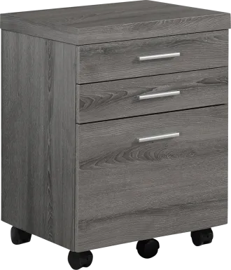 Wampton Taupe File Cabinet