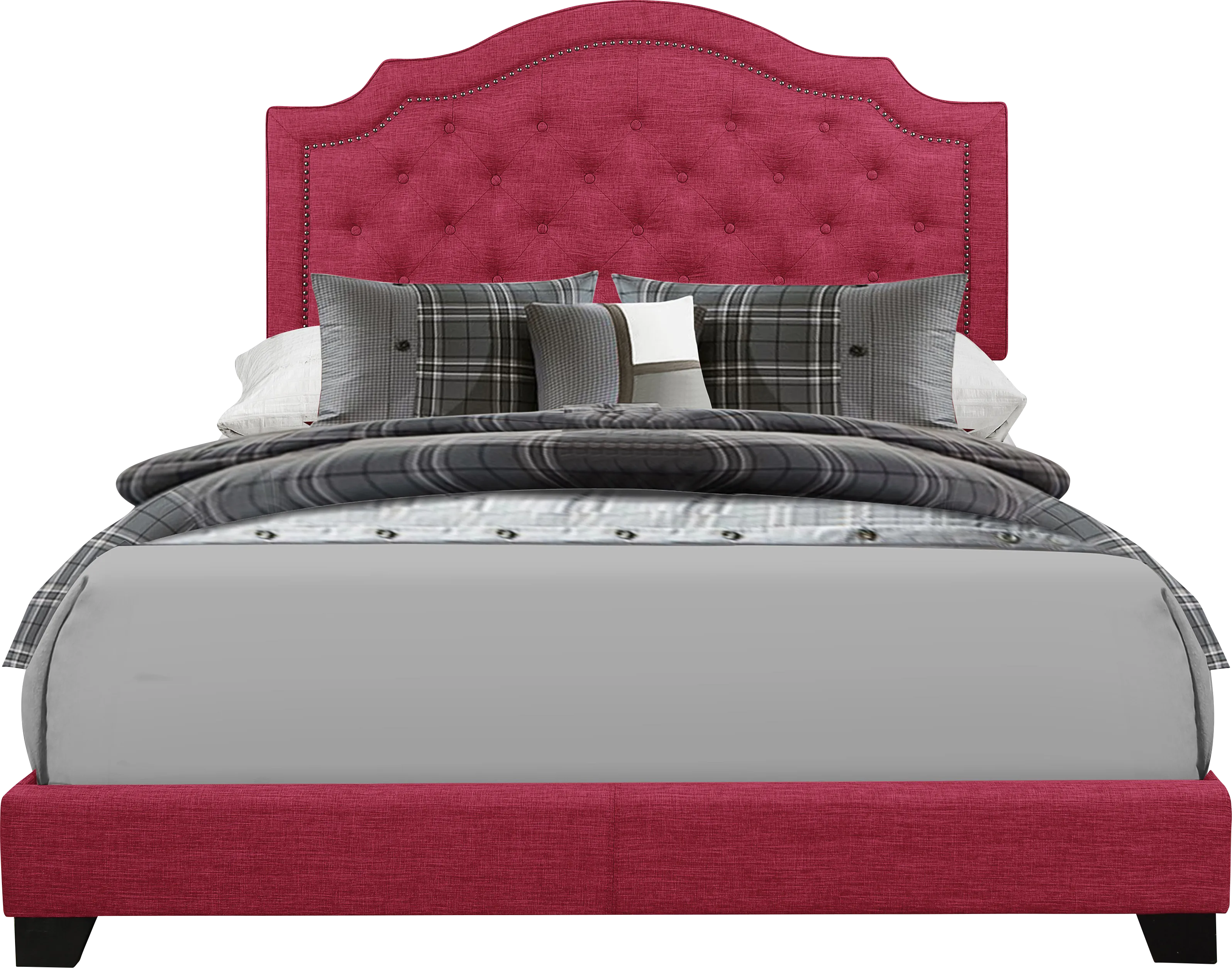 Bowerton Pink King Upholstered Bed