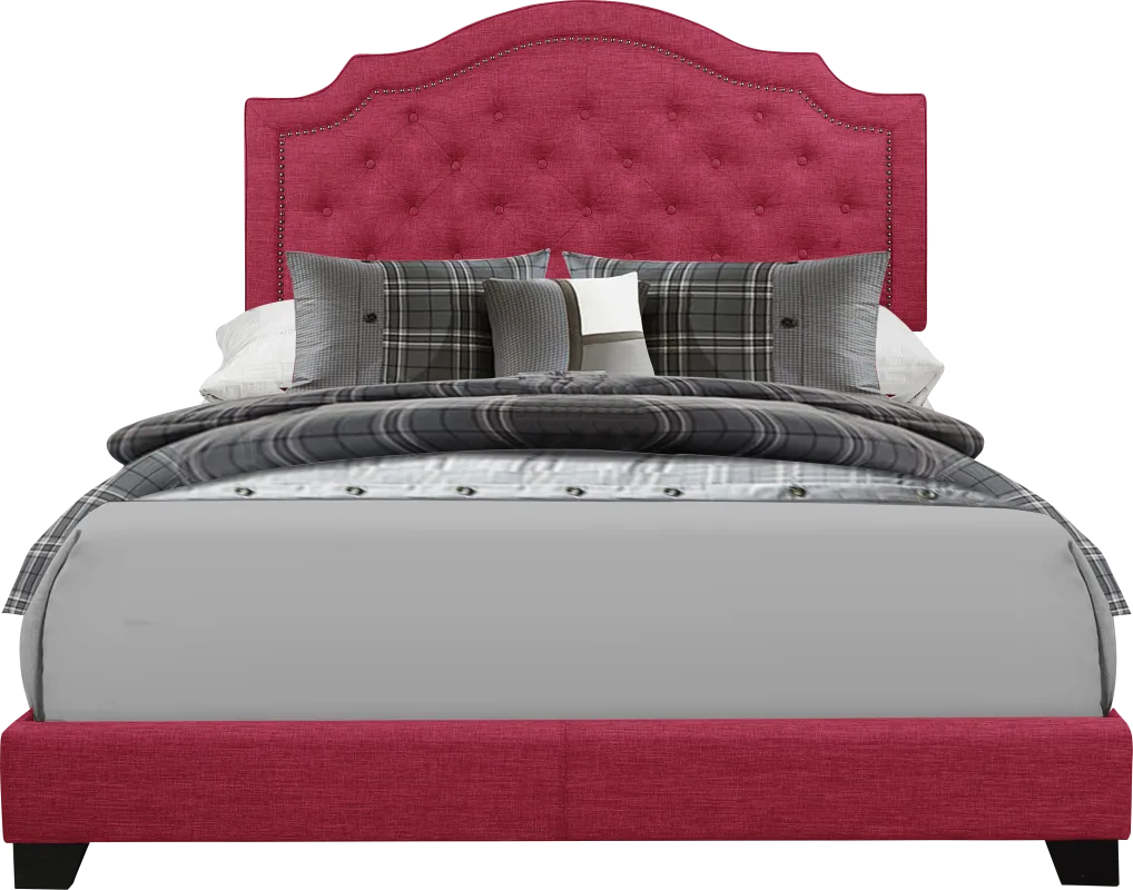 Bowerton Pink Full Upholstered Bed
