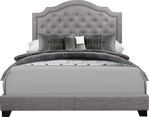 Bowerton Gray King Upholstered Bed