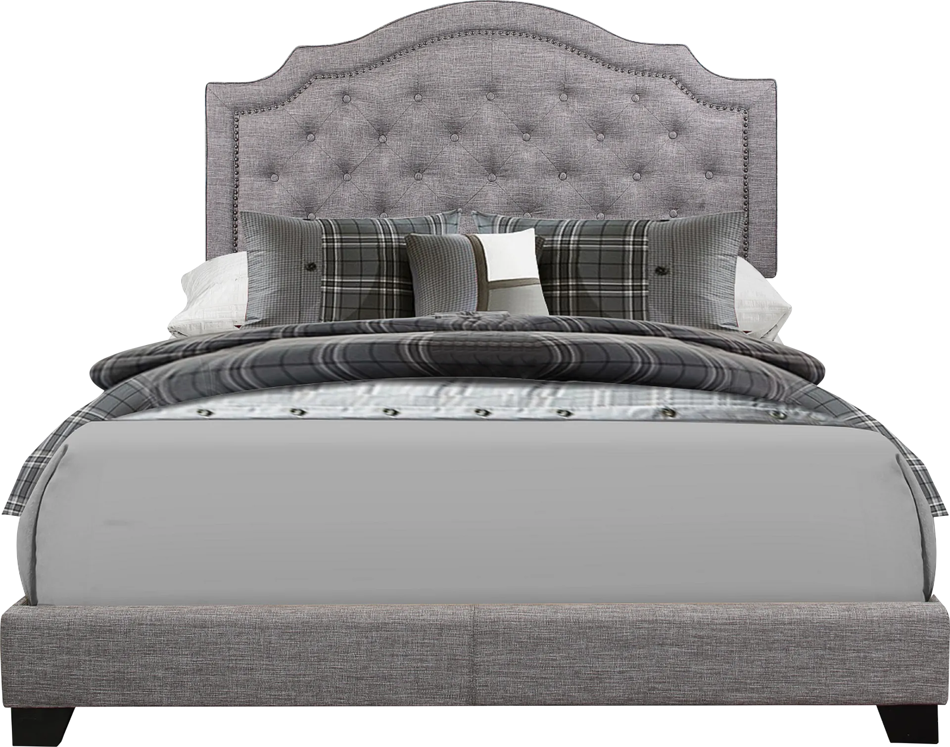 Bowerton Gray Queen Upholstered Bed - Image 1