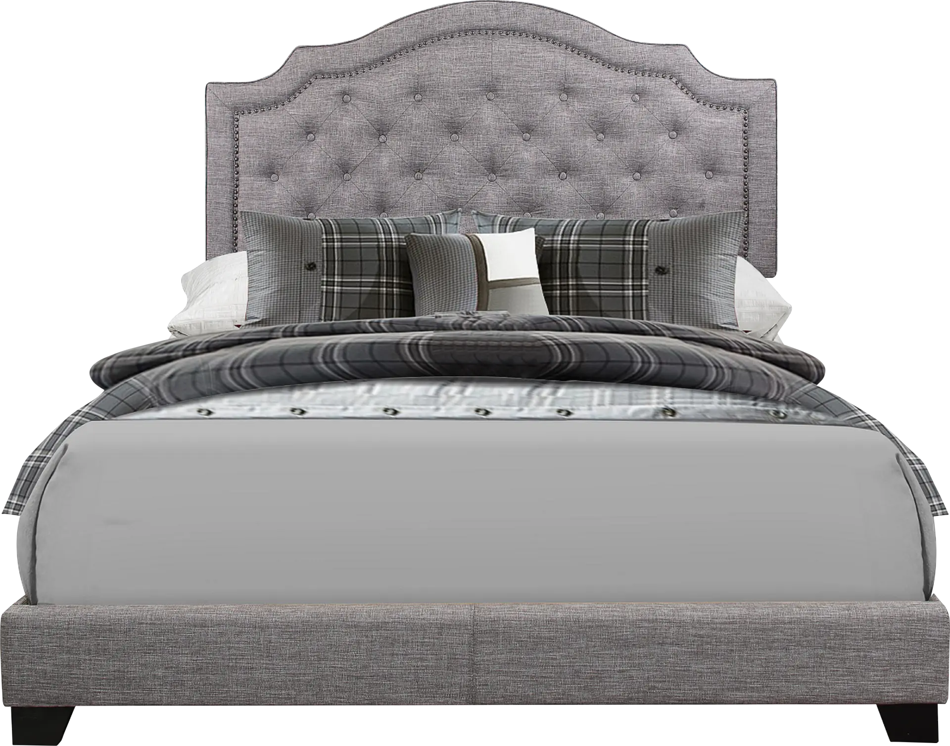 Bowerton Gray King Upholstered Bed