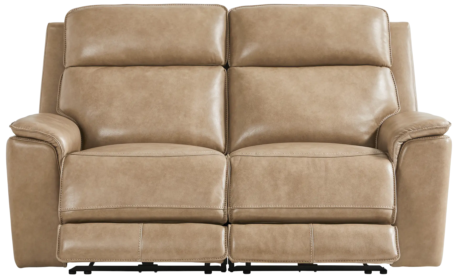 sand dual power reclining loveseat
