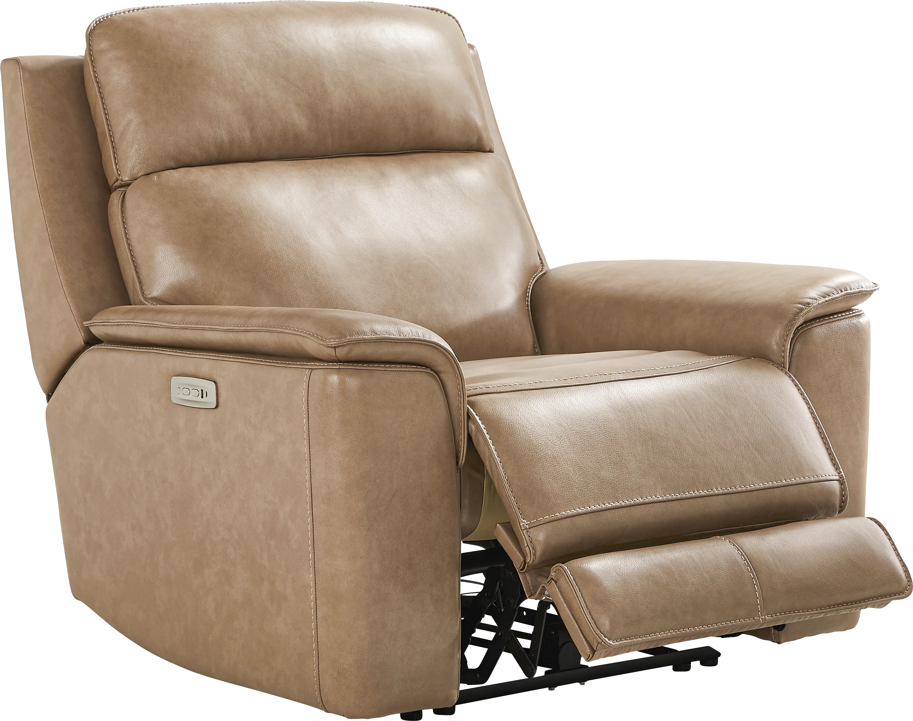 Magellan Sand Leather 3 Pc Living Room with Dual Power Reclining Sofa - Thumbnail - Image 13