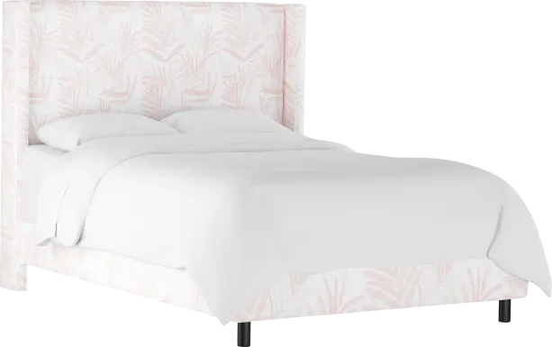 Fern Grove Pink Queen Upholstered Bed