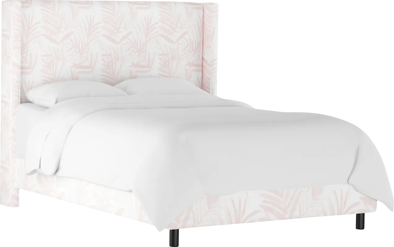 Fern Grove Pink Full Upholstered Bed