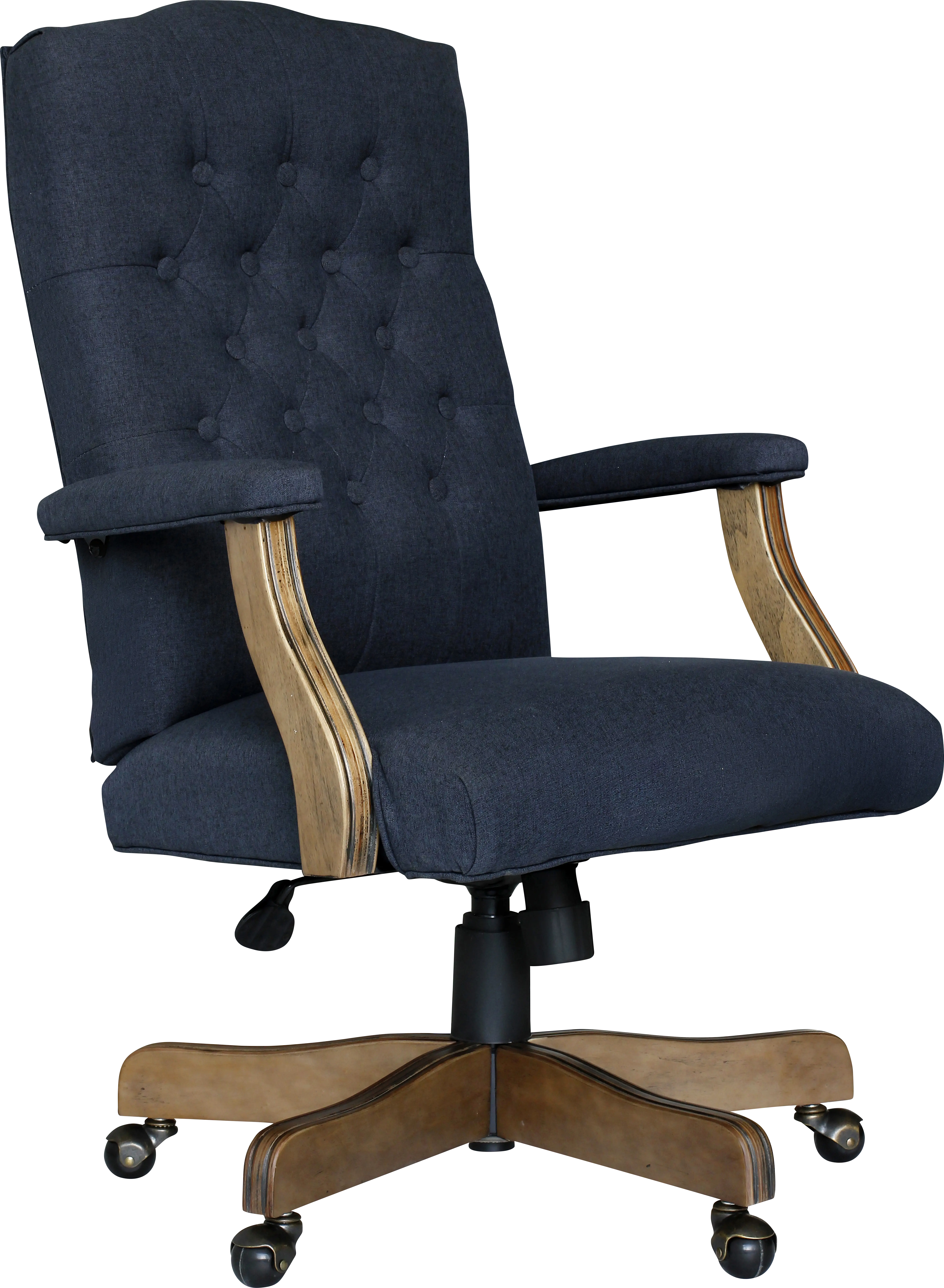 Hanksville Navy Desk Chair - Thumbnail - Image 1