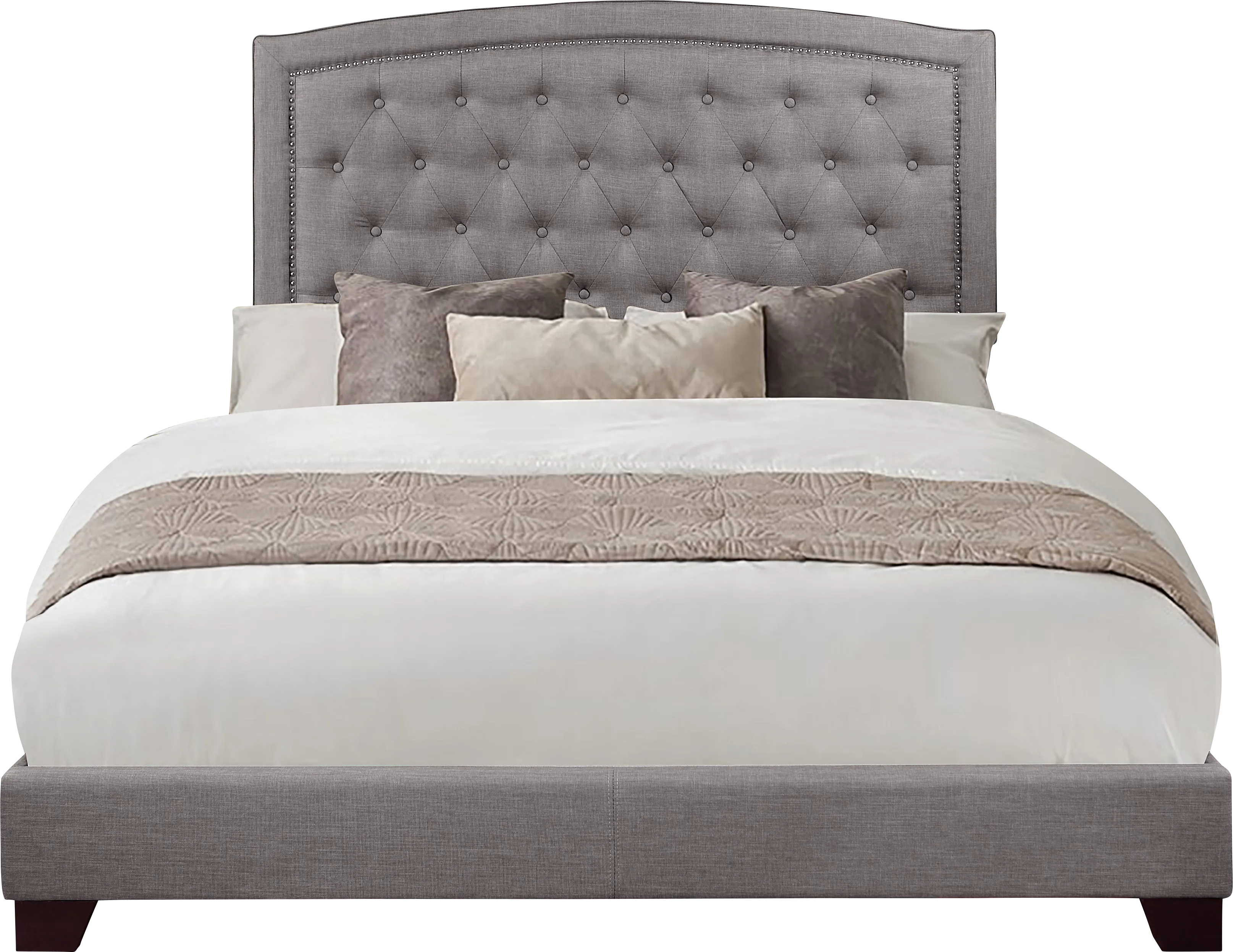 Juneberry Gray Queen Upholstered Bed