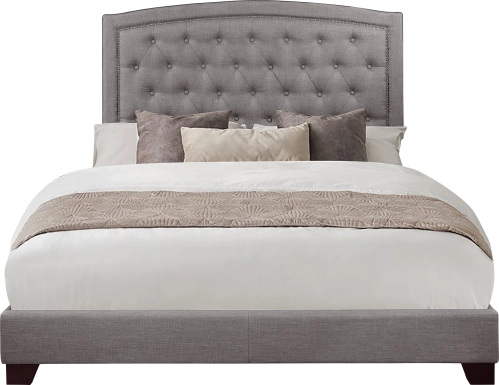 Juneberry Gray Queen Upholstered Bed