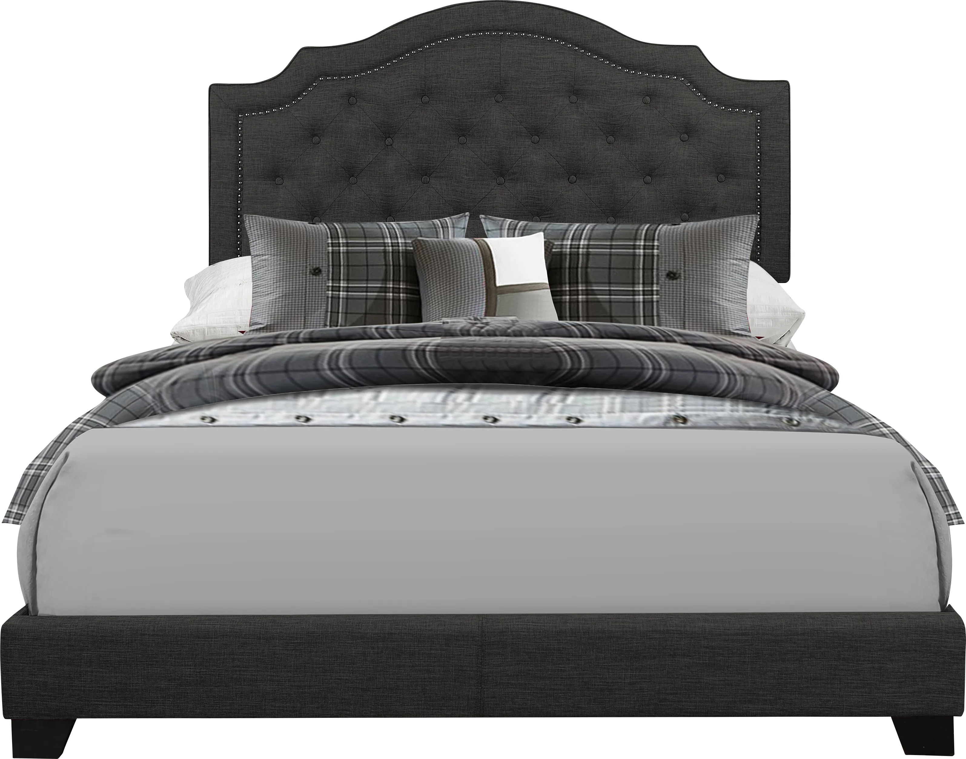 Bowerton Dark Gray Queen Upholstered Bed