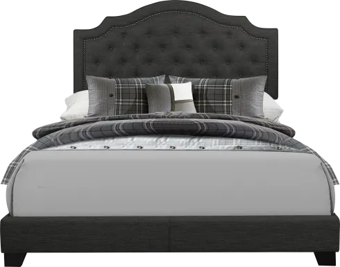 Bowerton Dark Gray King Upholstered Bed