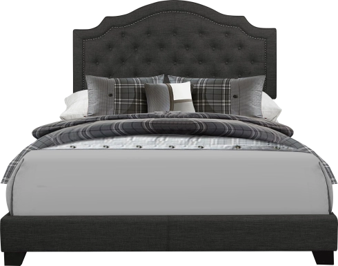 Bowerton Dark Gray Queen Upholstered Bed
