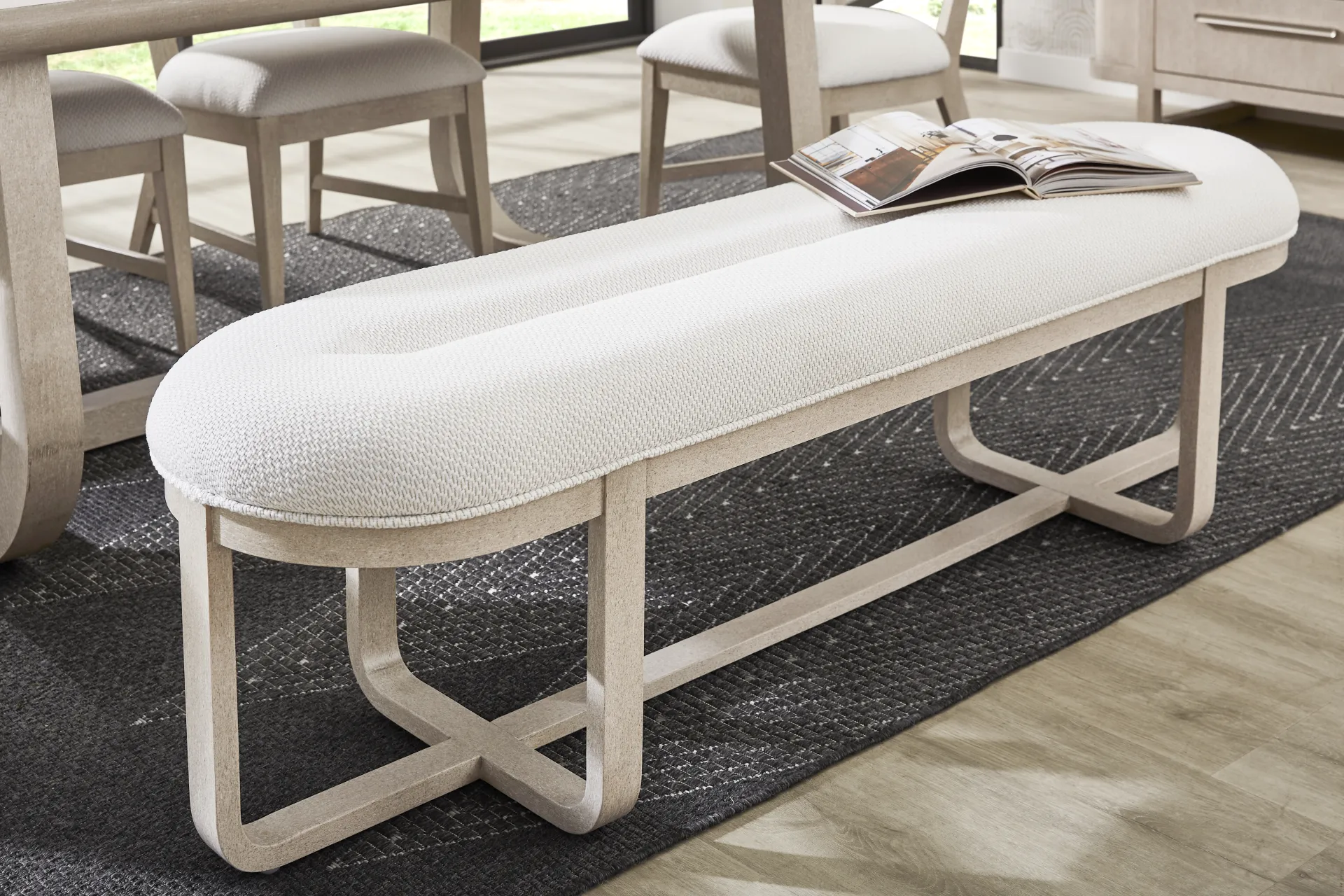 Canyon Light Gray Dining Bench - Image 3