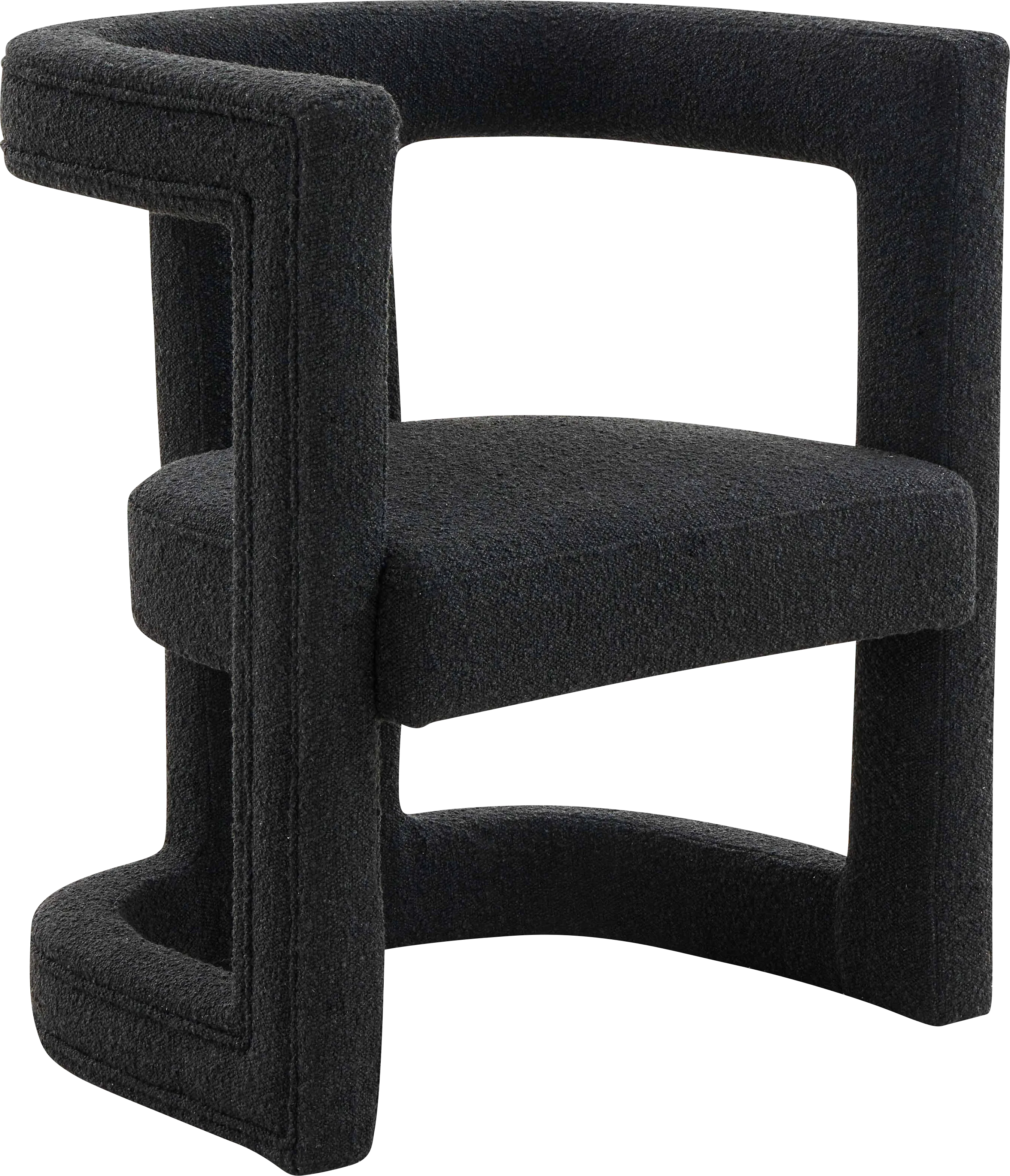 Allora Ann I Black Accent Chair - Thumbnail - Image 1