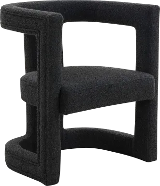 Allora Ann I Black Accent Chair