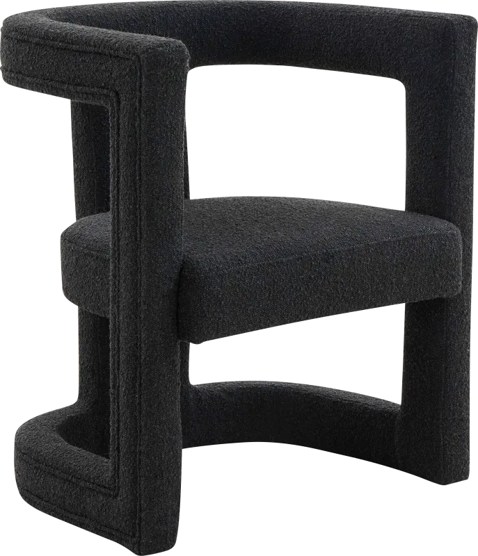 Allora Ann I Black Accent Chair