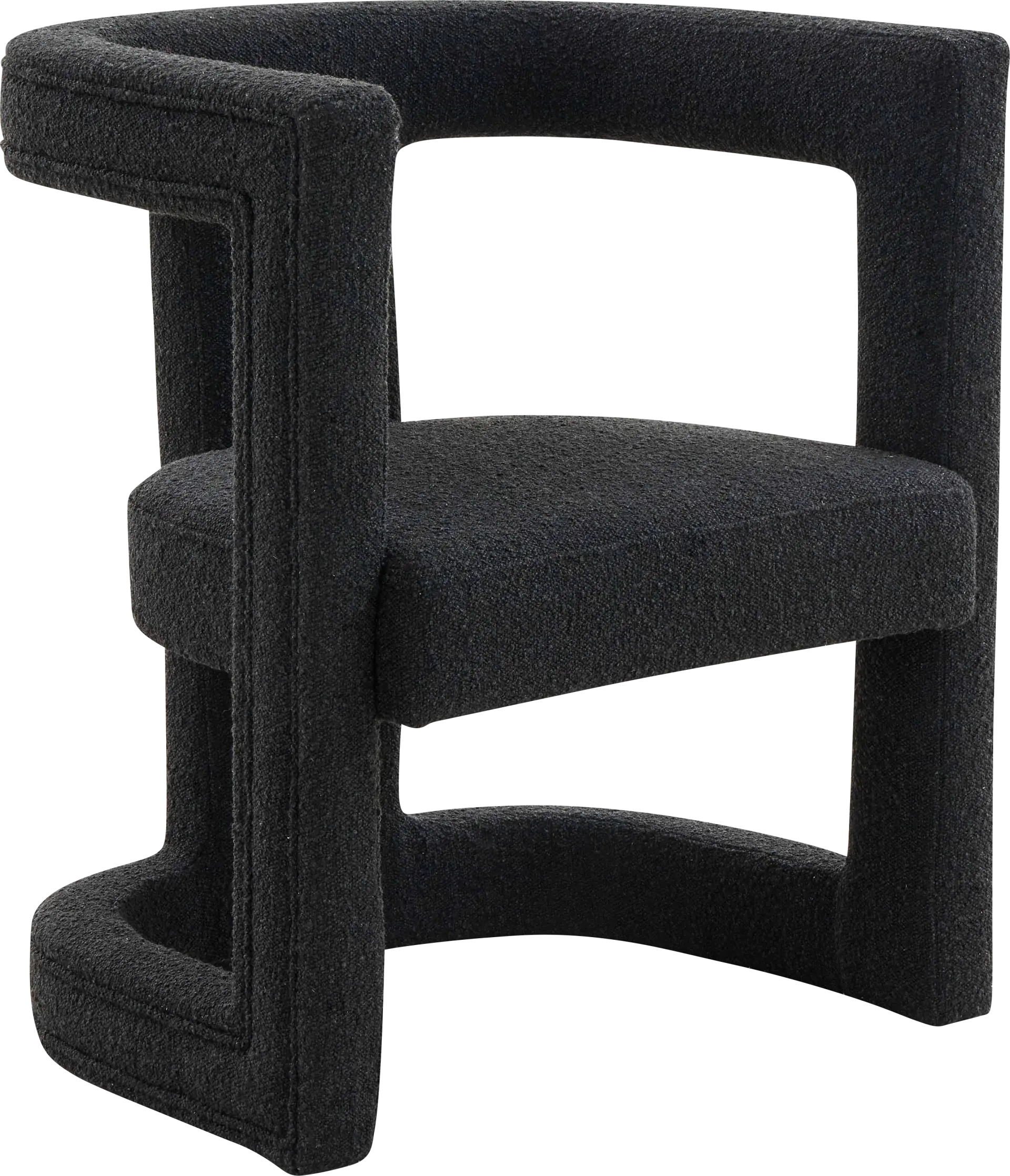 Allora Ann I Black Accent Chair