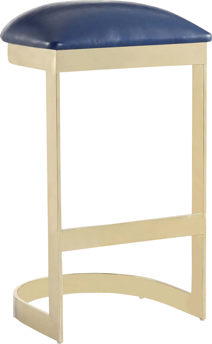 Clostermen Blue Barstool - Thumbnail - Image 1