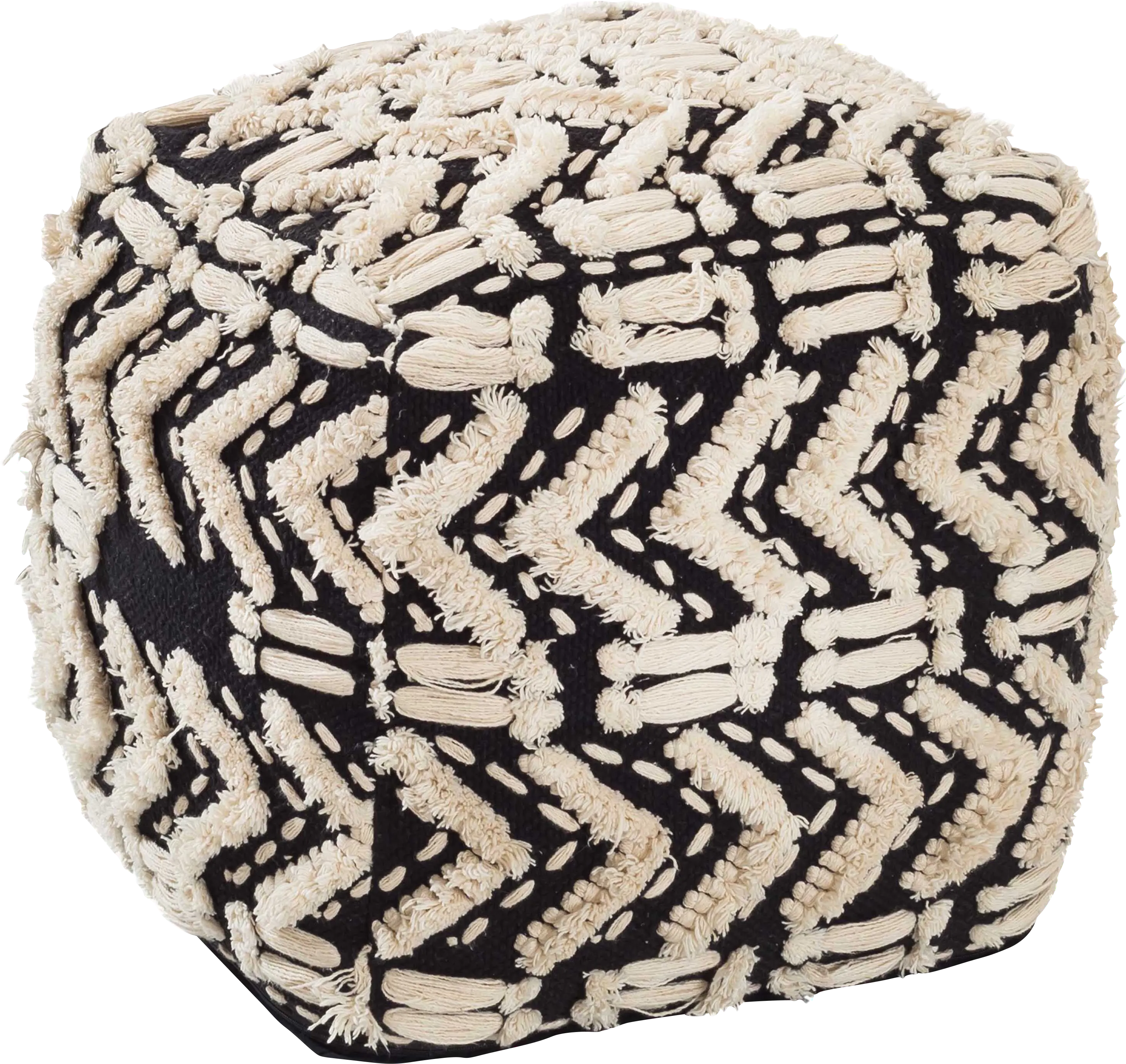 Lonella Black Pouf - Thumbnail - Image 1