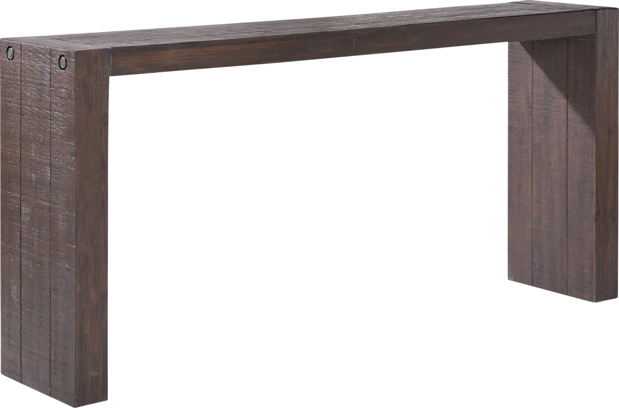 Yardarm Brown Console Table