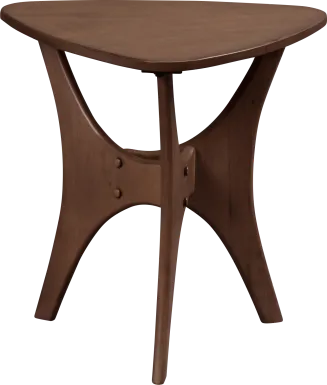 Barshay Brown Triangle Side Table