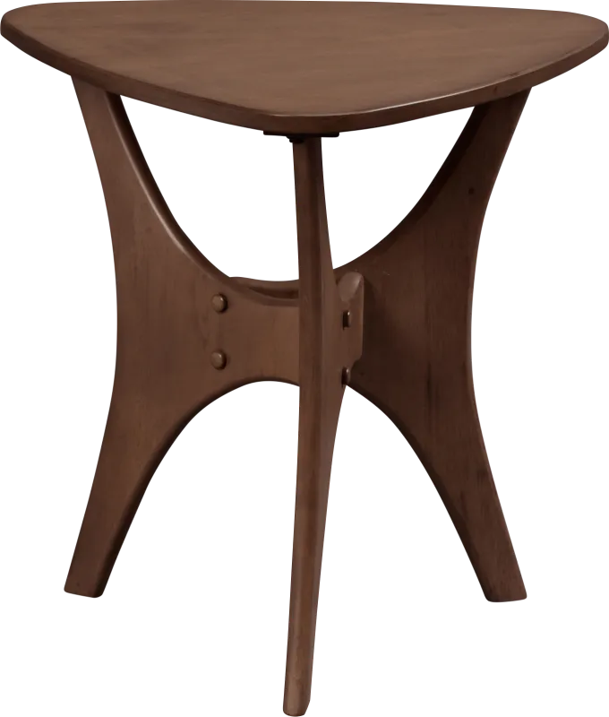 Barshay Brown Triangle Side Table