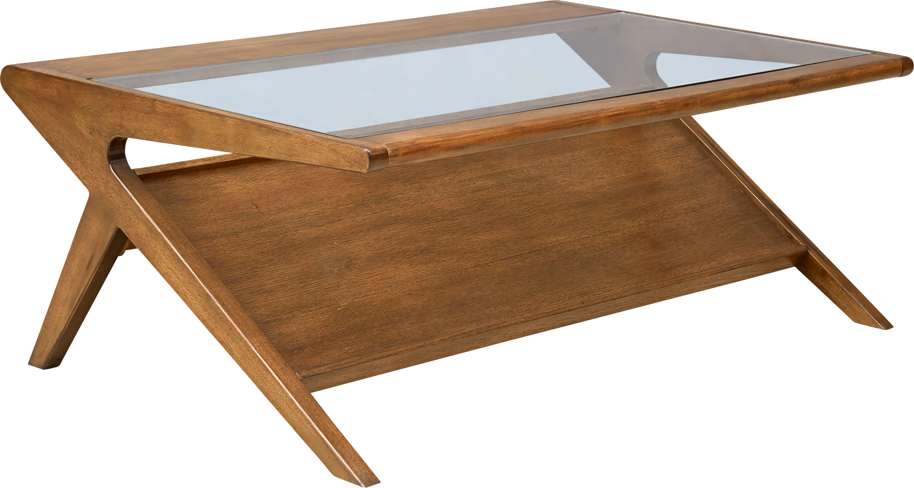 Ridien Pecan Cocktail Table - Thumbnail - Image 1