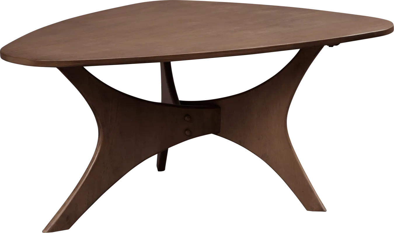 Barshay Brown Triangle Cocktail Table