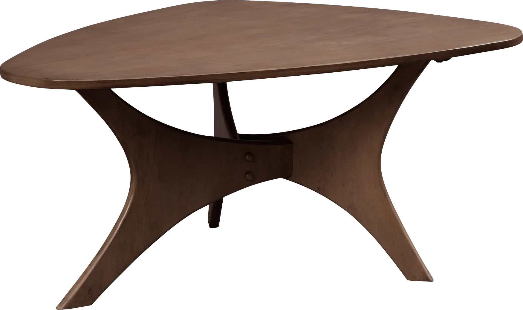 Barshay Brown Triangle Cocktail Table - Image 1