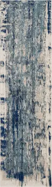 Channe Blue 2'2 x 7'6 Runner Rug