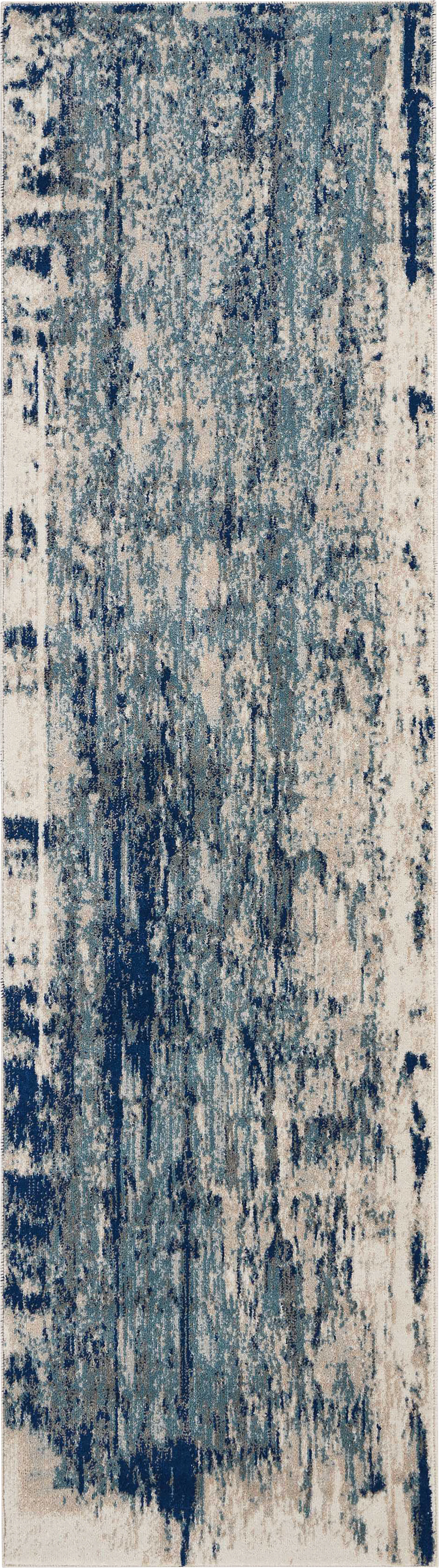 Channe Blue 2'2 x 7'6 Runner Rug - Image 1