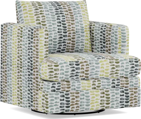 Charlton Park Green Swivel Accent Chair
