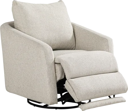 Layton Beige Power Swivel Chair