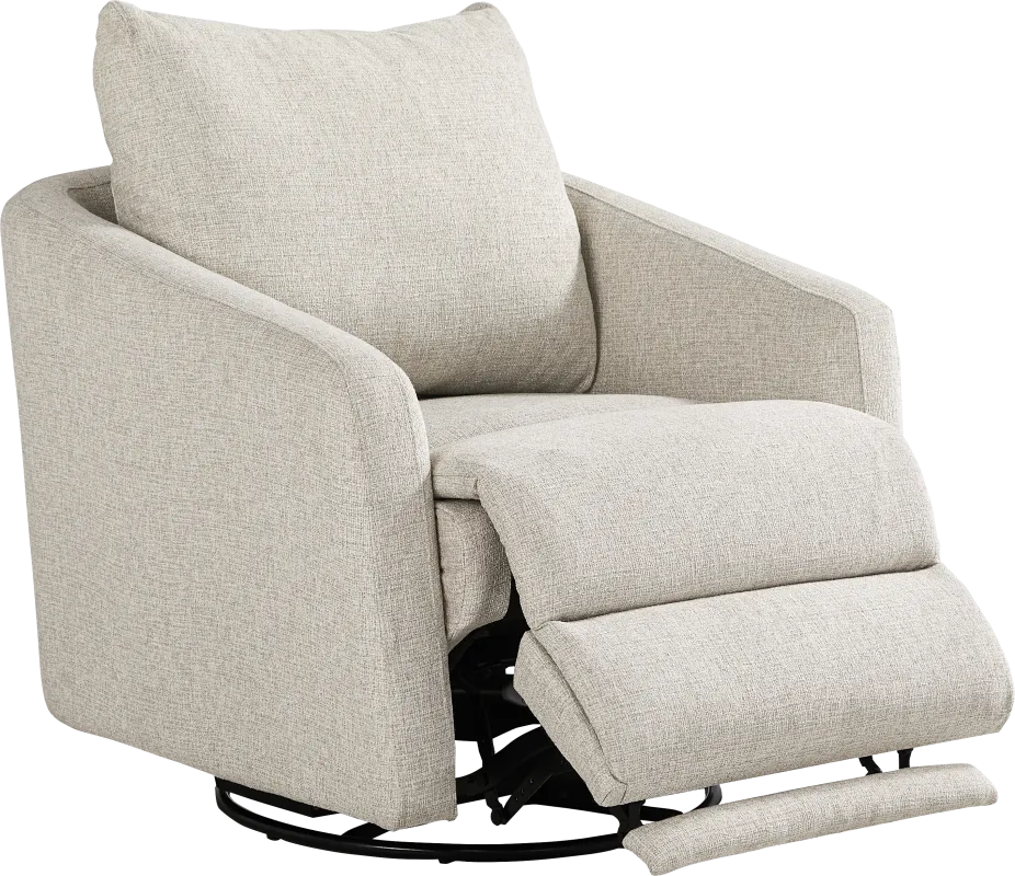 Layton Beige Power Swivel Chair