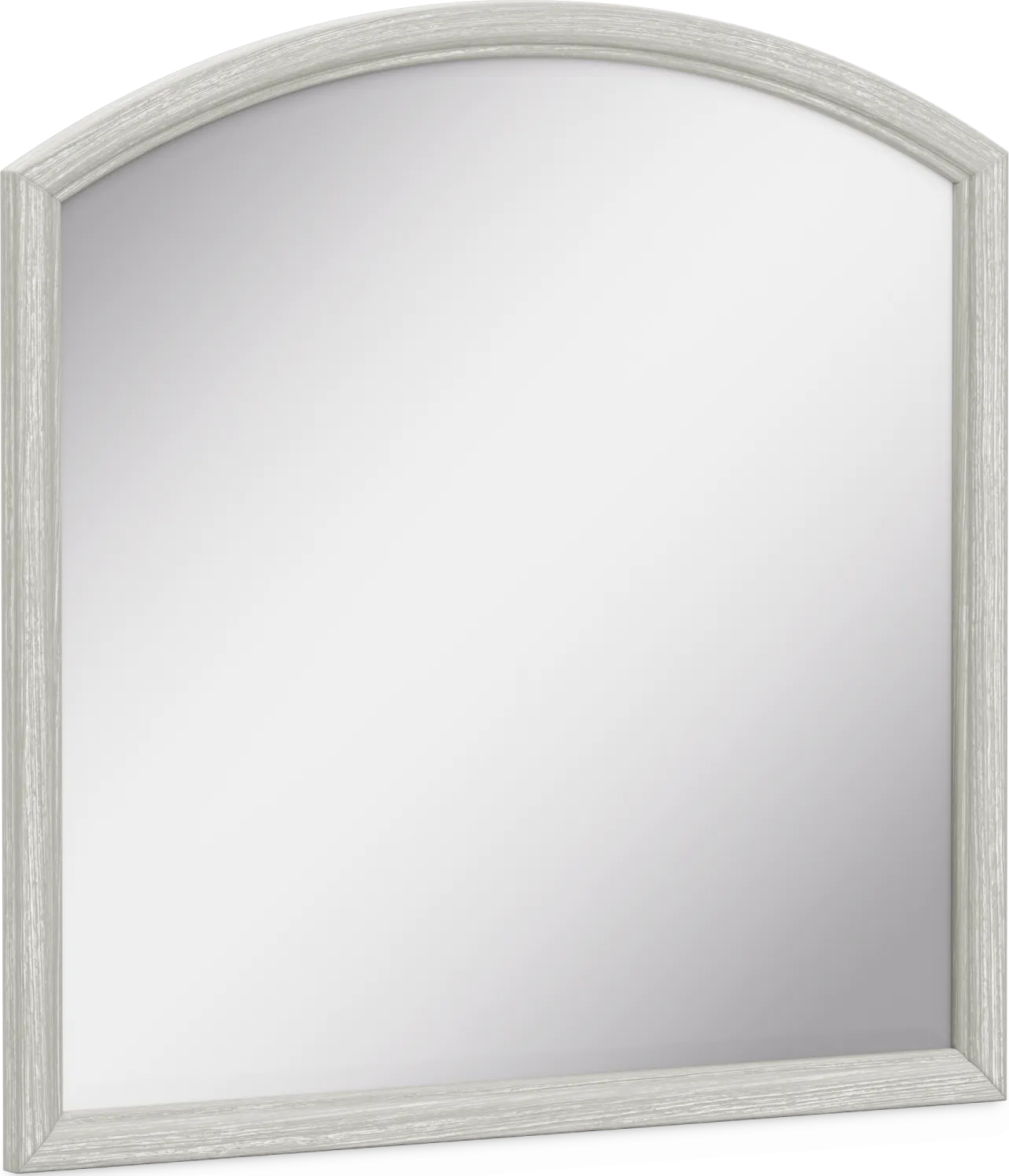 Emilie Rose Wirebrush Gray Bedroom with Charlize White Twin Upholstered Bed - Thumbnail - Image 9