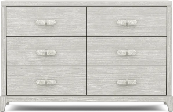 Kids Emilie Rose Wirebrush Gray Dresser