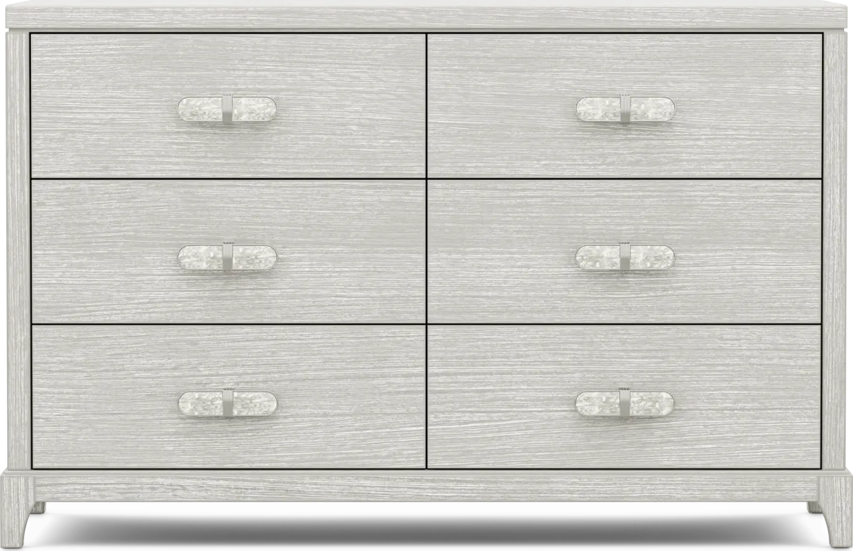 Kids Emilie Rose Wirebrush Gray Dresser