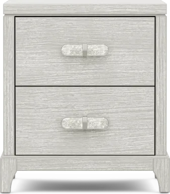 Kids Emilie Rose Wirebrush Gray Nightstand