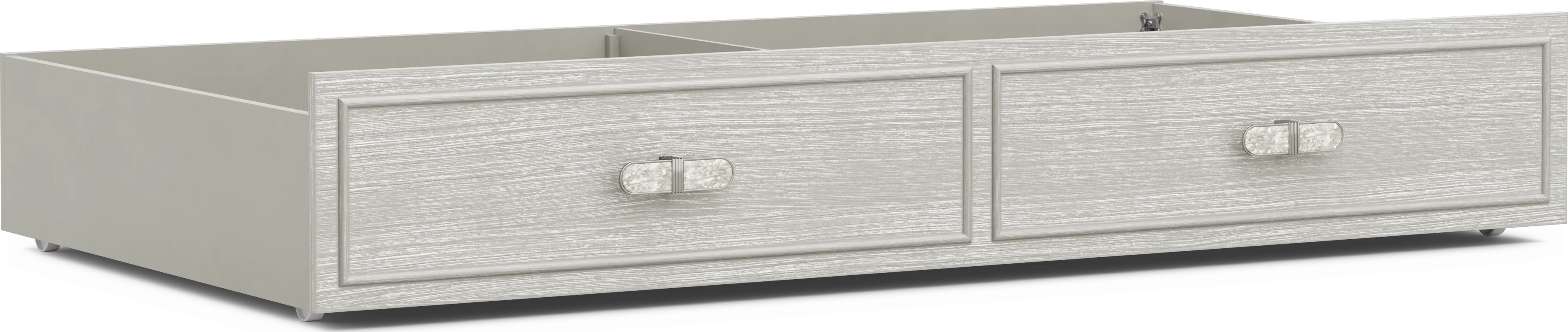 Kids Emilie Rose Wirebrush Gray Twin Storage Trundle - Thumbnail - Image 1
