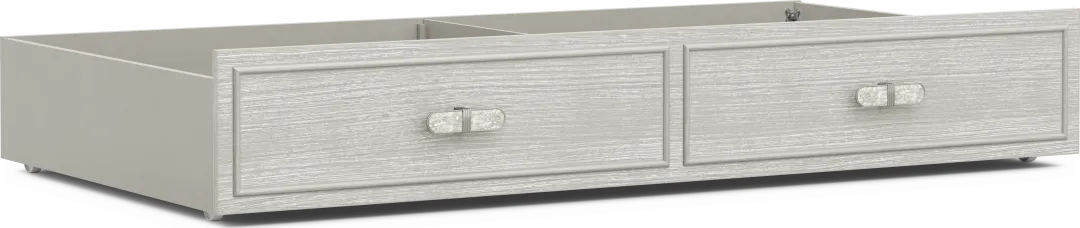 Kids Emilie Rose Wirebrush Gray Twin Storage Trundle