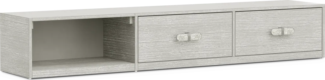 Kids Emilie Rose Wirebrush Gray Underbed Storage Drawers