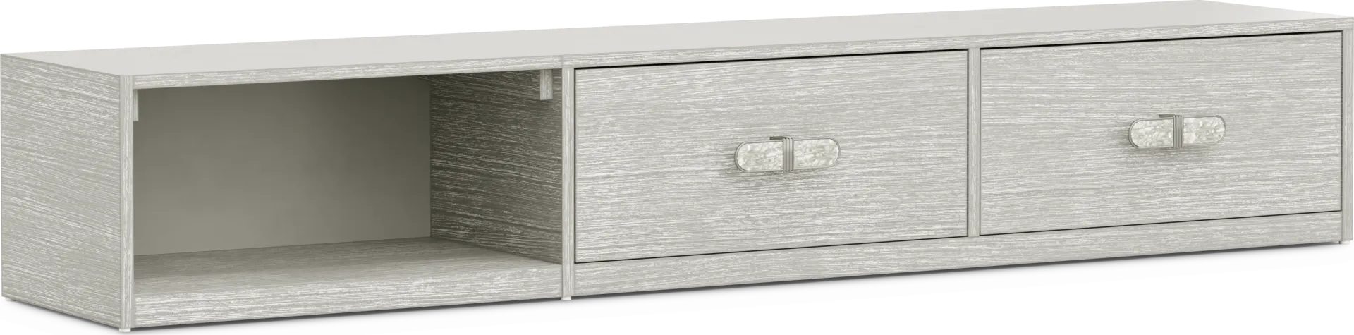 Kids Emilie Rose Wirebrush Gray Underbed Storage Drawers