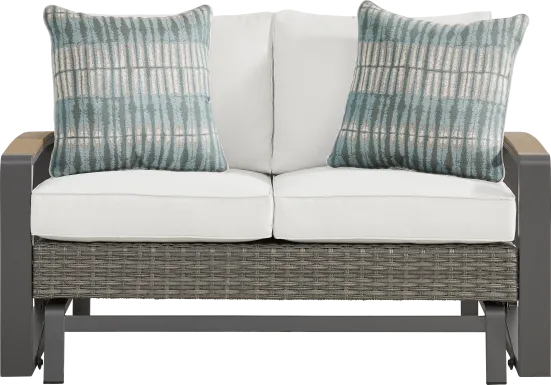 Randolph Gray Outdoor Glider Loveseat