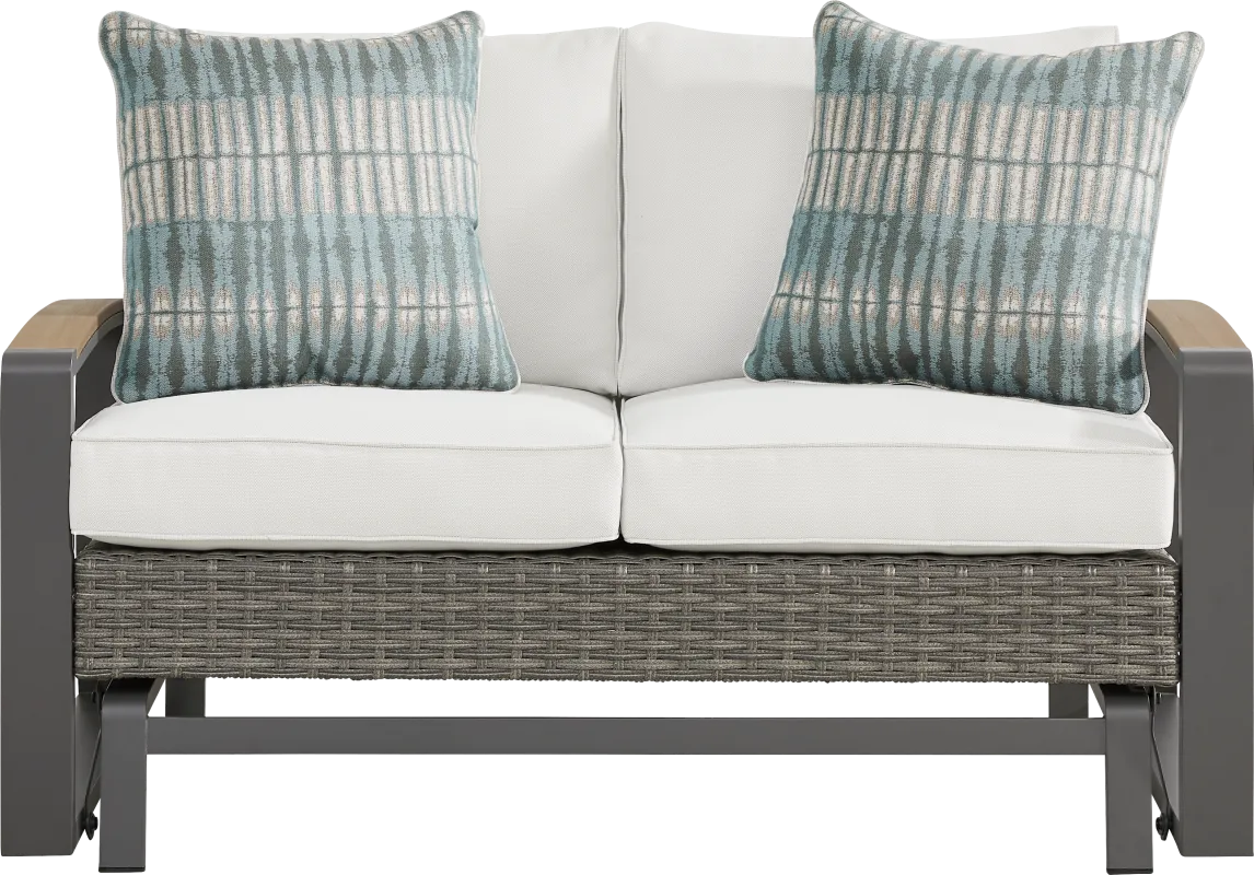 Randolph Gray Outdoor Glider Loveseat