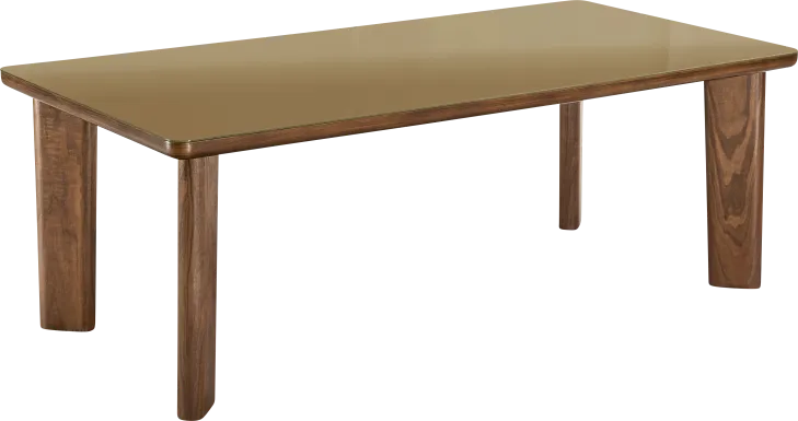 Crystalware Brown Rectangle Dining Table