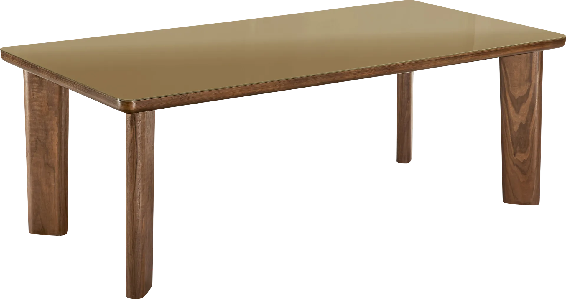 Crystalware Brown Rectangle Dining Table - Image 1