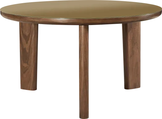 Crystalware Brown Round Dining Table