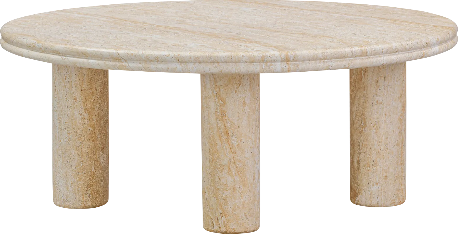 Cloverprises II Light Brown Cocktail Table